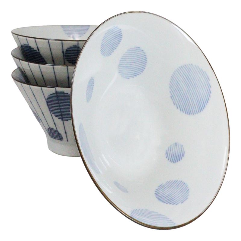 Pack Of 6 Mizutama Tokusa Made In Japan 38oz Ramen Soup Rice Sorigata Bowls