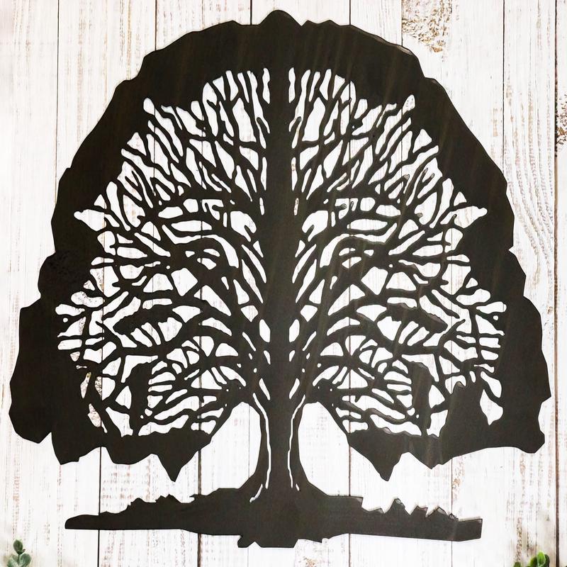 Rustic Longevity Tree of Life With Rich Branch And Root System Wall Cutout Decor