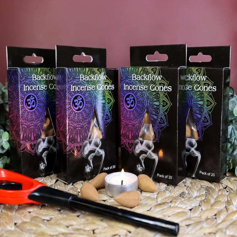 Backflow Incense Cones Pack of 20 Jasmine Scent For Backflow Incense Burners