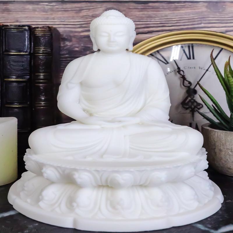 Feng Shui Enlightenment Buddha Shakyamuni Sitting In Samadhi Mudra Pose Figurine