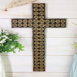 Rustic Western 12 Gauge Shotgun Bullet Shell Casings In Crate Decor Wall Cross