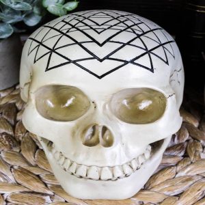 Spiritual Sacred Geometry Sri Yantra Shri Chakra Vastu Symbol Skull Figurine