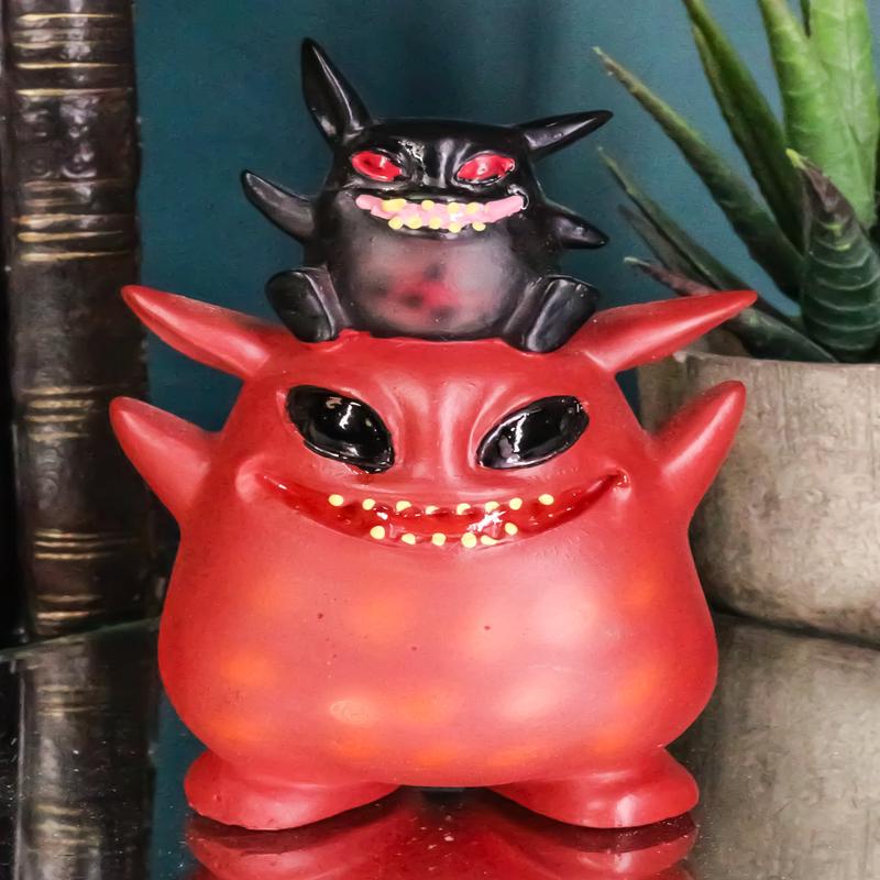 Underbedz Red Devil Umbie Monster With Fitz The Black Devil Protg Figurine