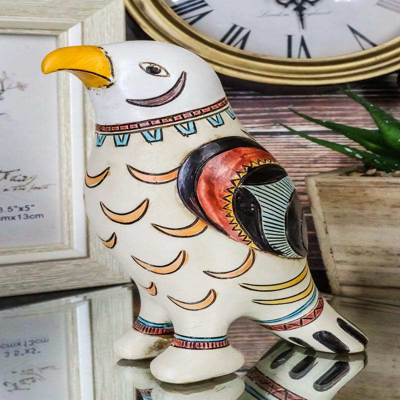 Native Tribe American Aztec Hopi Indian Style Bald Eagle Totem Spirit Figurine