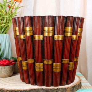 Western Red And Gold 12 Gauge Shotgun Shell Bullets Waste Basket Trash Bin