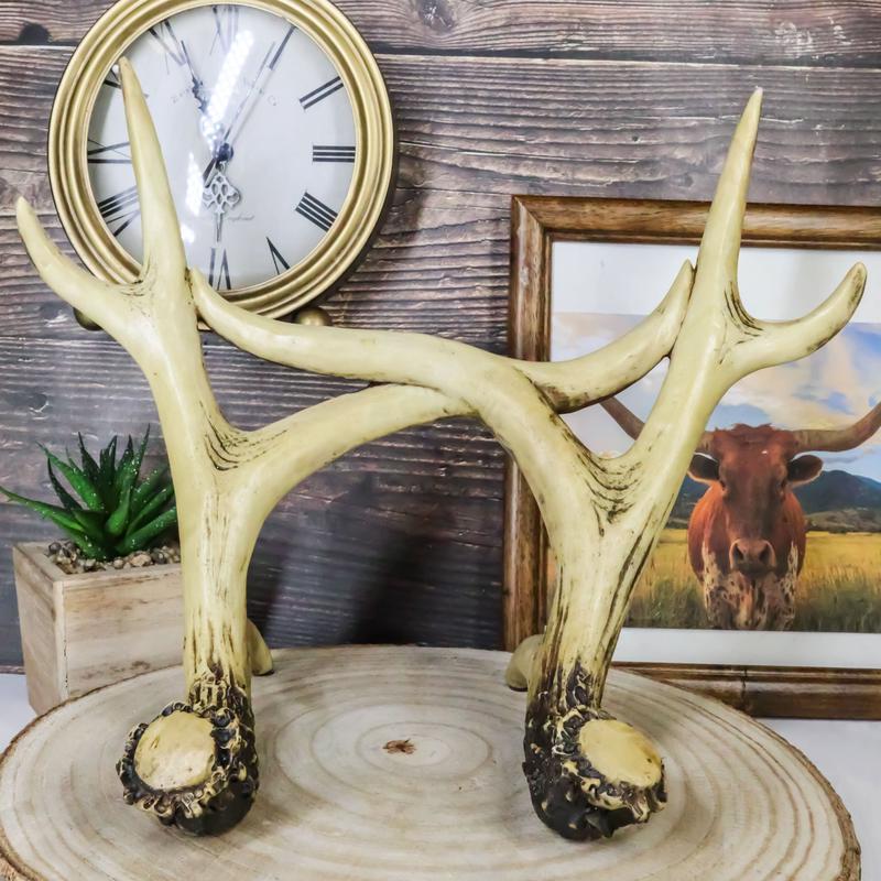 Western Rustic Stag Deer Antlers Book Photo Frame Ipad Tablet Holder Easel Stand
