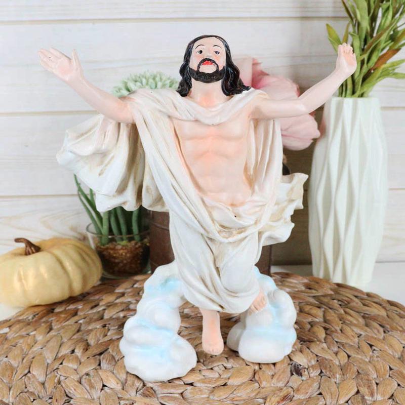 Ascension Of Christ In The Clouds Resurrection Figurine Christian Religious