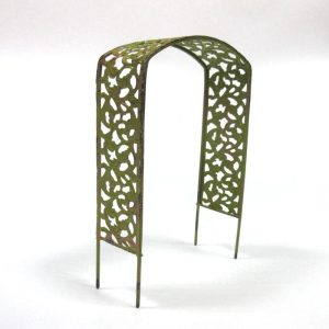 Enchanted Garden Decorative Metal Arbor Mini Fairy Garden Accessory 8" Height