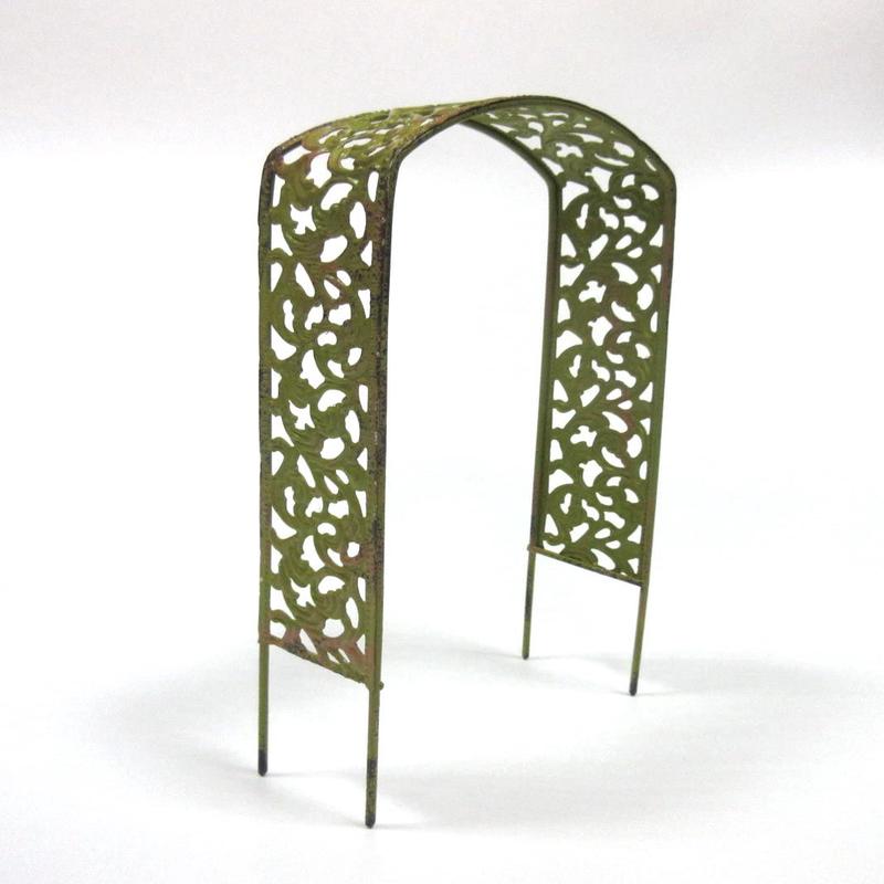 Enchanted Garden Decorative Metal Arbor Mini Fairy Garden Accessory 8" Height
