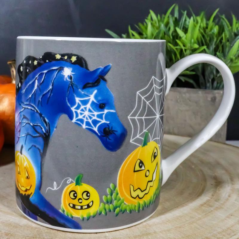 Trail Of Painted Ponies Halloween Spooky Graveyard Gallop Horse Ceramic Mug