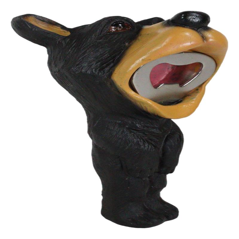 Western Whimsical Comical Forest Black Bear Soda Beer Hand Bottle Cap Opener