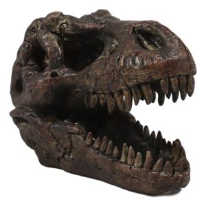 Faux Taxidermy Tyrannosaurus Rex T-rex Dinosaur Head Fossil Small Skull Figurine