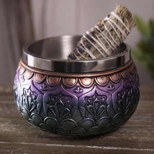 Metaphysical Wicca Spiritual Chakra Buddhist Mandala Smudge Smudging Bowl