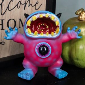 Underbedz Bellye Scary Tie Dye Cyclops Eye In Belly Sharp Fangs Monster Figurine