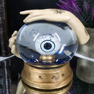 Wicca Psychic All Seeing Eye of Providence With Chirology Hand Palms Water Globe