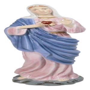 Immaculate Sacred Heart of Mary Blessed Virgin Bone China Porcelain Figurine
