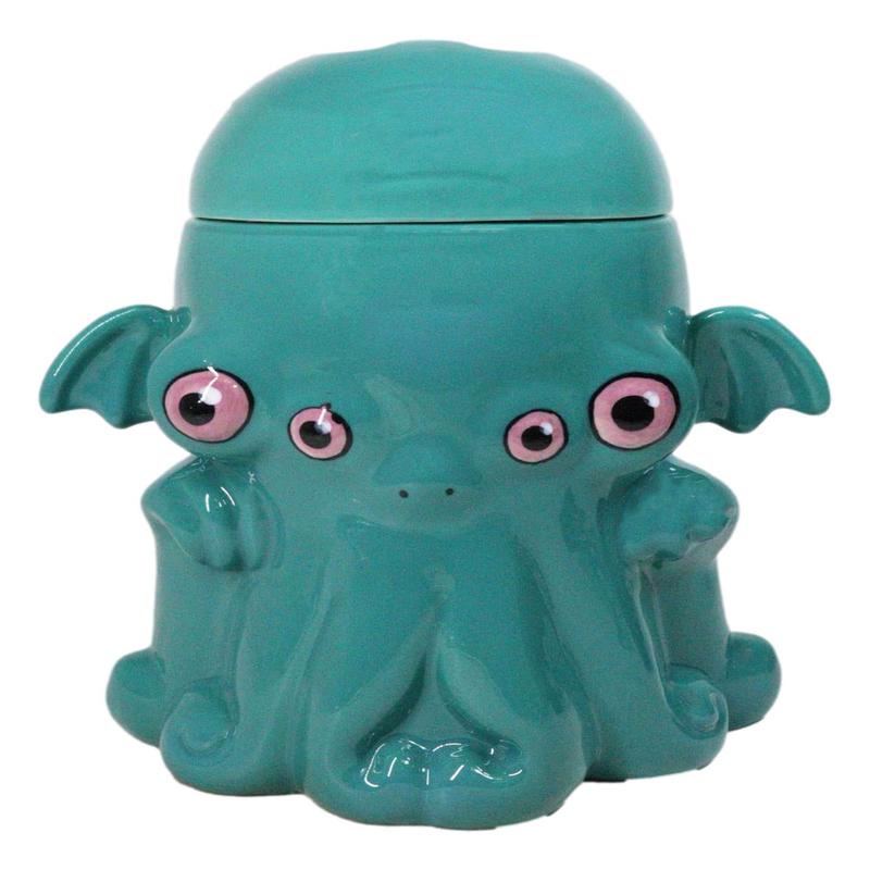 Mythological God Cthulhu Kraken Octopus Colossal Sea Monster Ceramic Cookie Jar