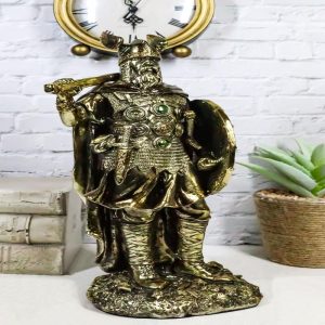 Seafarer Viking Eagle Berserker Warrior with Battle Axe And Shield Figurine