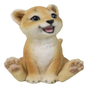 Adorable Prince of The Safari Jungle Forest African Lion Cub Figurine 4" Long