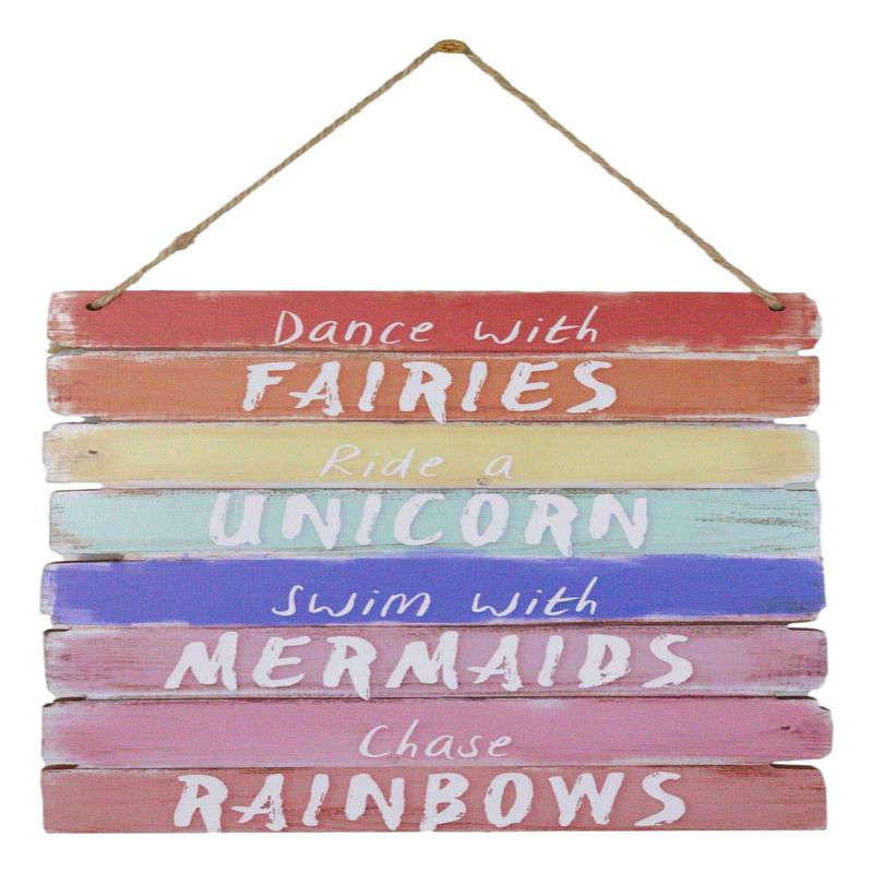 Dance With Fairies Ride A Unicorn Swim With Mermaids Chase Rainbows Wall Decor