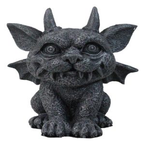 Gothic Horned Bat Cat Gargoyle Bast Figurine 4.5" H Mythical Fantasy Talisman