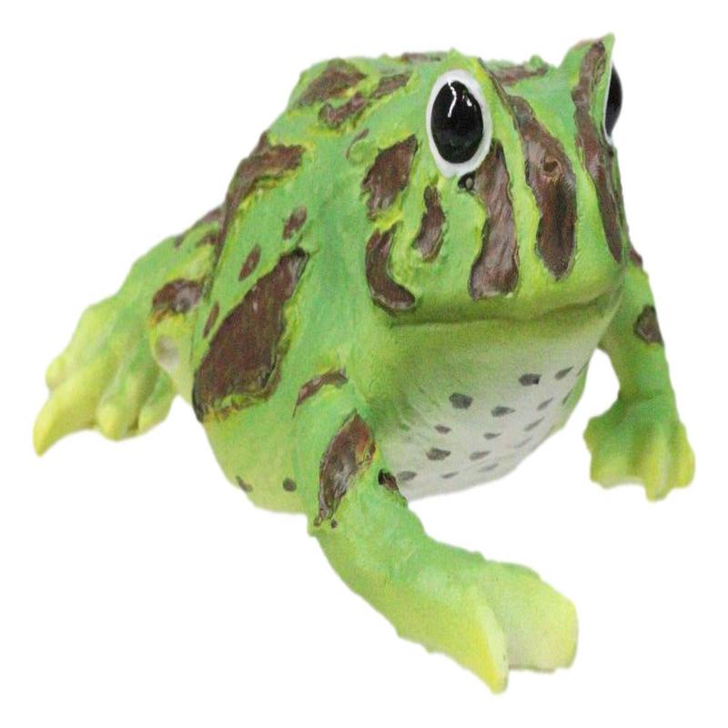Realistic Lithobates Clamitans Amphibian Green Frog Decorative Figurine