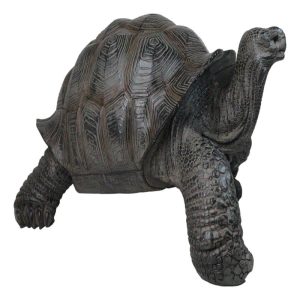 Realistic Marine Lifelike Galapagos Giant Tortoise Turtle Large Statue 18"L