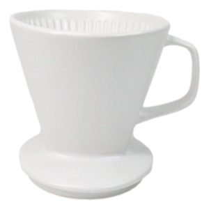 White Porcelain Artisan Coffee Maker Pour Over Dripper Filter Cup Top Part