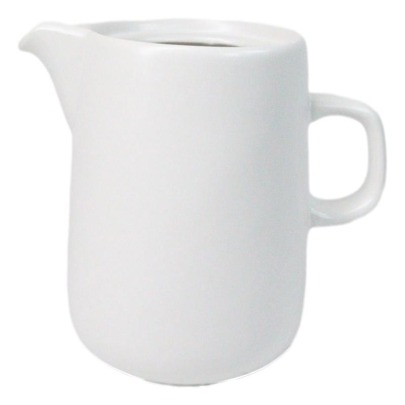 White Porcelain Artisan Hand Crafted Barista Style Maker Carafe Flask Part