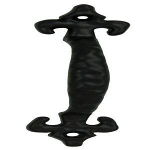 Cast Iron Rustic Black Fleur De Lis Drawer Cabinet Door Pulls Hardware 4 Pack