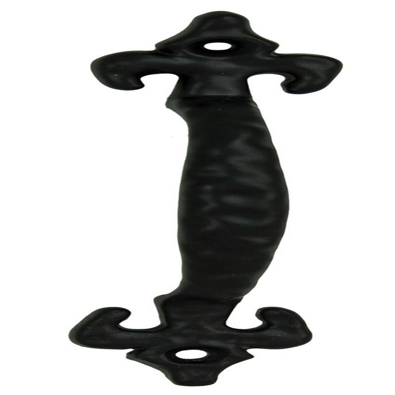 Cast Iron Rustic Black Fleur De Lis Drawer Cabinet Door Pulls Hardware 4 Pack