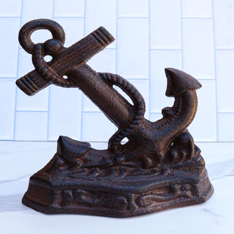 Cast Iron Nautical Ocean Marine Ship Anchor Decorative Paperweight Sculpture