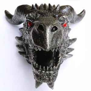 Medieval Fantasy Large Slytherin Basilisk Dragon Malfoy Wall Decor Plaque 13.75"H