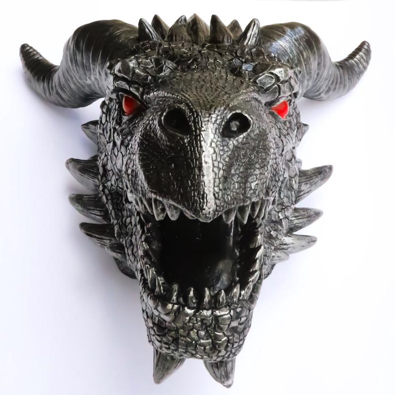 Medieval Fantasy Large Slytherin Basilisk Dragon Malfoy Wall Decor Plaque 13.75"H