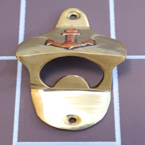 Set Of 2 Vintage Traditional Brass Metal Nautical Ship Anchor Wall Bottle Opener