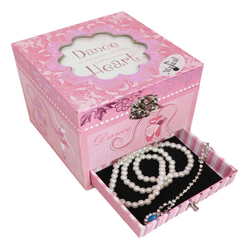 Dancing Ballerina Dance To Music Playing Within Your Heart Musical Trinket Box