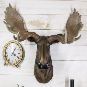 Ebros North American Bull Moose Wall Decor ANTLERS ONLY