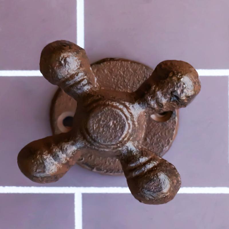 Pack Of 2 Cast Iron Vintage Rustic Farmhouse Cross Handle Sink Faucet Wall Hooks