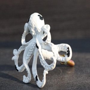 Pack Of 6 Cast Iron Vintage White Sea Octopus Drawer Cabinet Door Pull Knobs
