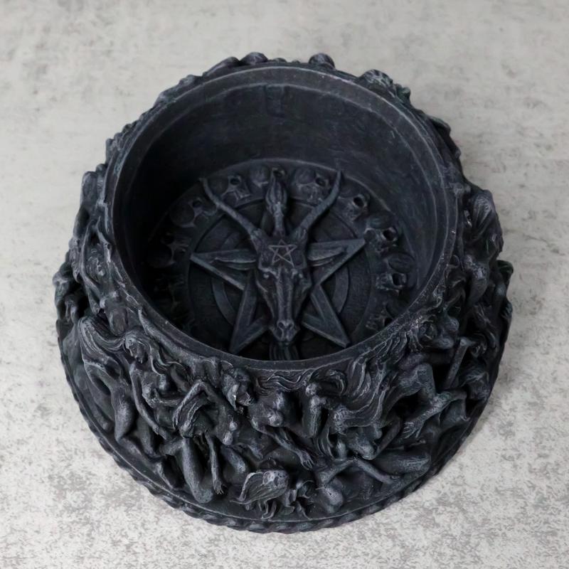 Occult Baphomet Sabbatic Goat Pentagram Erotica Base Stand For Crystal Ball