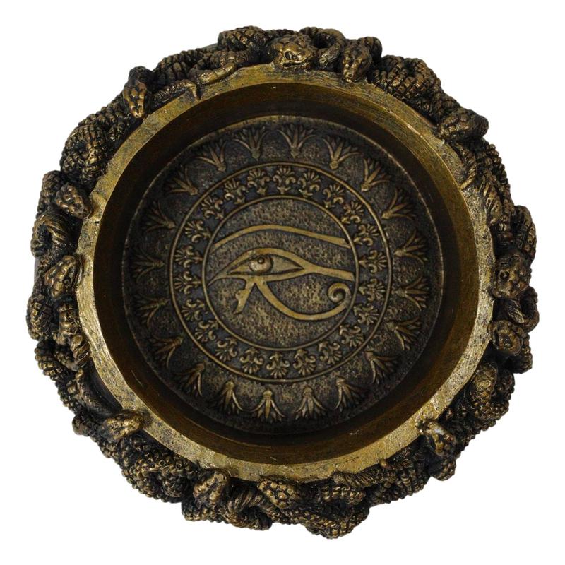 Wicca Occult Wadjet Eye of Horus Morphing Serpents Base Stand For Crystal Ball