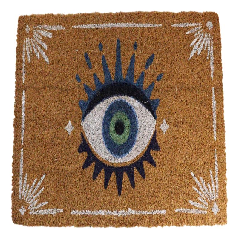 Wicca Talisman All Seeing Eye Of Providence Coir Coconut Fiber Floor Mat Doormat