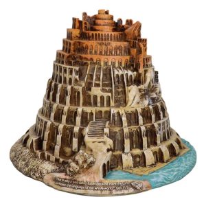 Old Testament Judeo Christian Abandoned Tower of Babel Archaeological Figurine