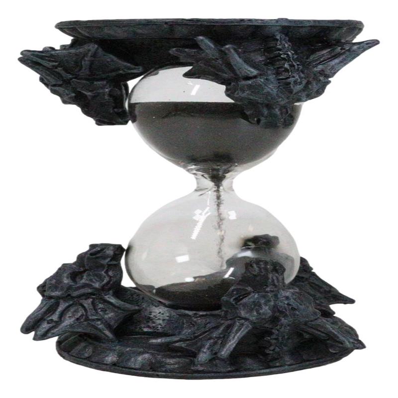 Invertible Sandtimer Ancient Guardians Dragon Heads Gothic Sentinel Sand Timer