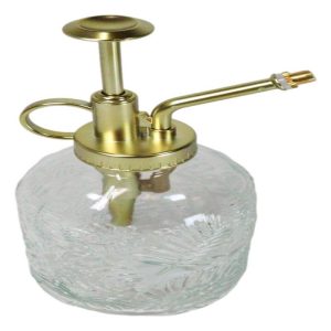 Ribbed Glass Floral Vintage Home Botanical Flowers Plant Mister Spray Ornament