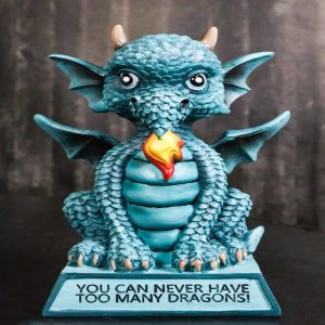 Turquoise Koan Cartoon Dragon Figurine You Can Never Have Too Many Dragons!