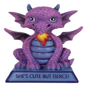 Violet Drake Koan Cartoon Chibi Dragon Fantasy Figurine She's Cute But Fierce