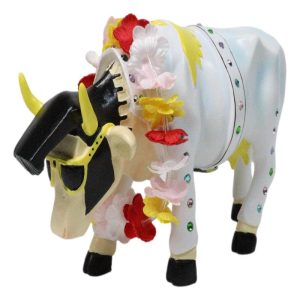 Cow Parade King of Rock N Roll Cow In White Jumpsuit Collector's Figurine