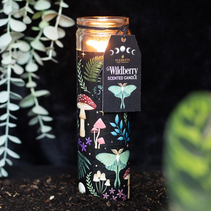 Dark Forest Hocus Pocus Magic Wildberry Wicca Tall Tube Candle Home Fragrance