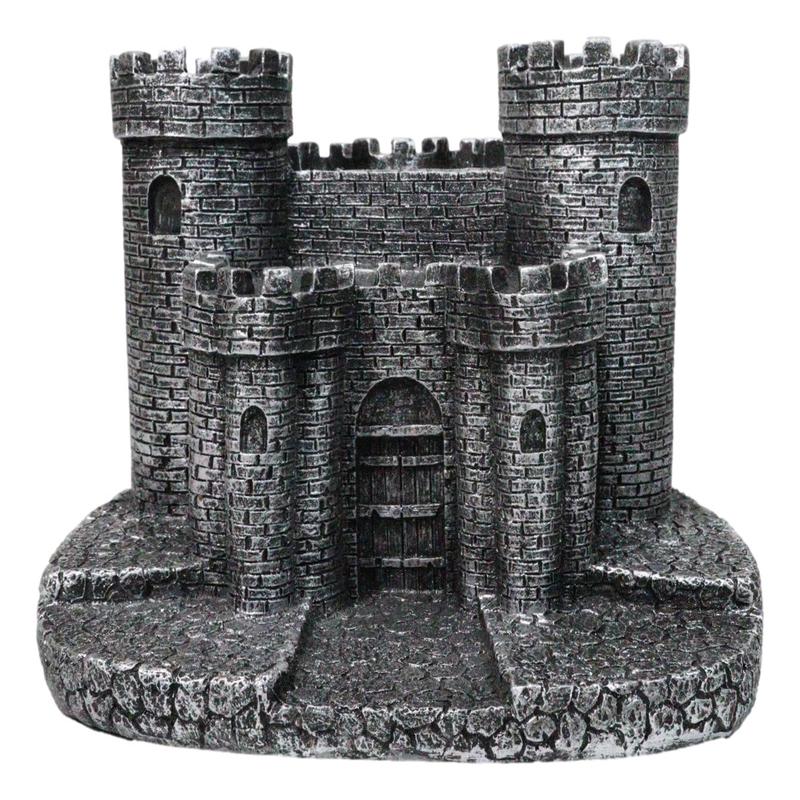 Gothic Medieval Windsor Stonewall Castle Fortress Miniature Display Stand 5"H